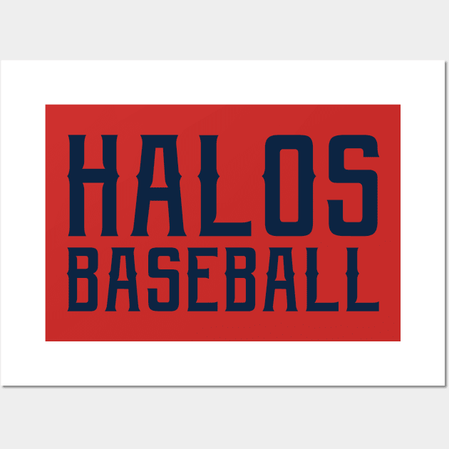 Halos Baseball Wall Art by StadiumSquad